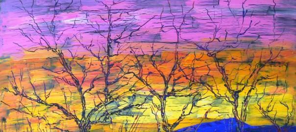 Кракелюрний пейзаж 2